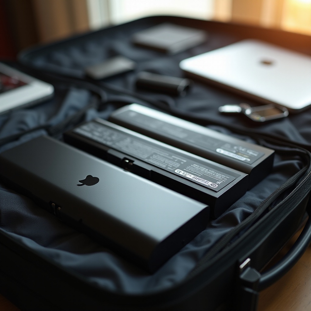 can i bring two laptop batteies on planes